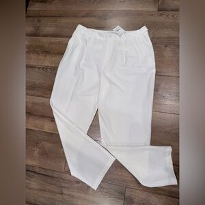 Halston Heritage Ivory Trousers NEW with TAGS Large